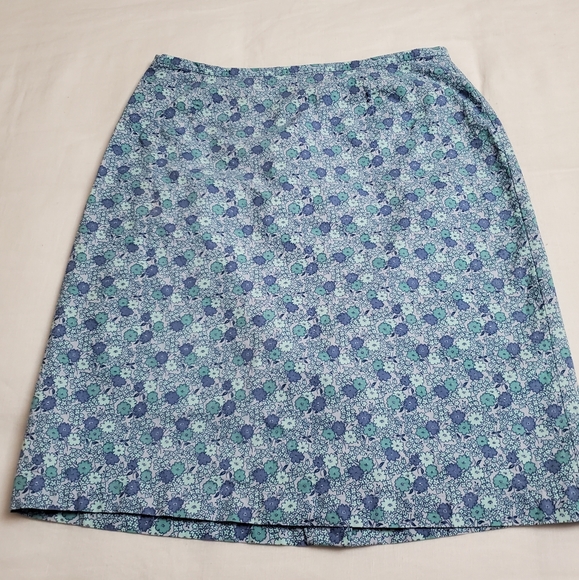 Cherokee Spring Collection Vintage 90's Skirt Boho Delicate Floral Print Size 12 - Picture 8 of 9